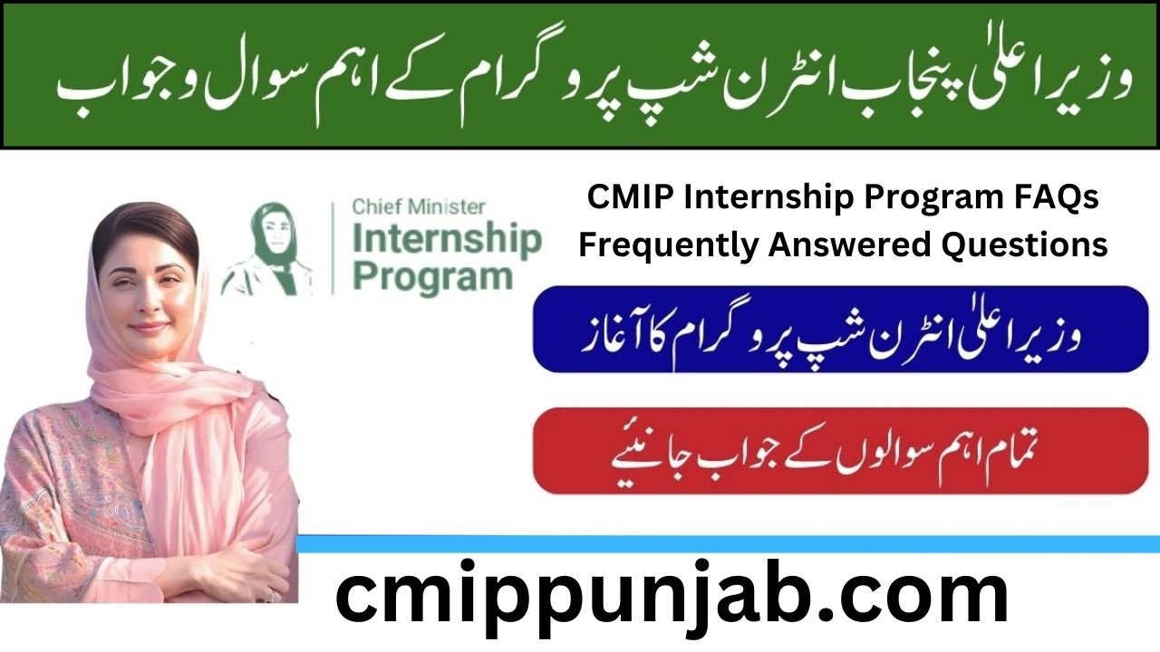 CMIP Internship Program FAQs Frequently Answered Questions